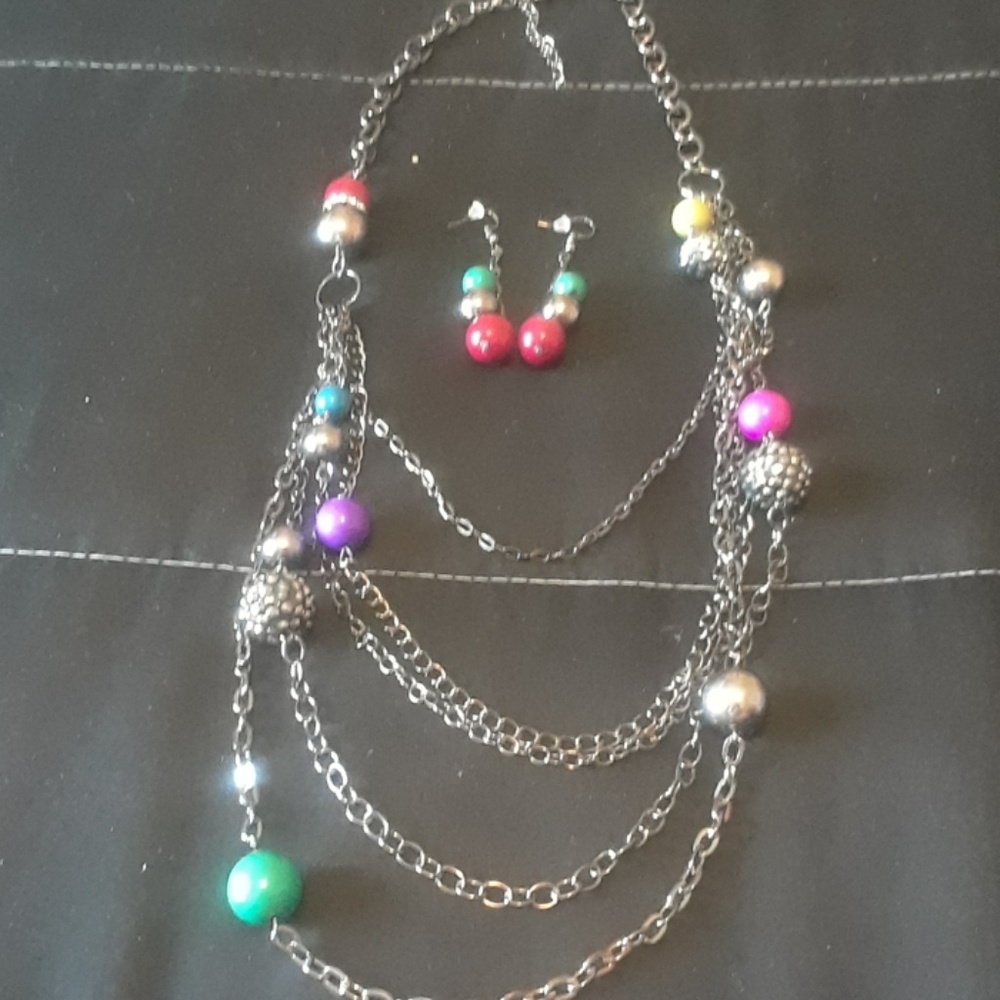 PinkisforBreastCancer# Necklace & Earrings Set